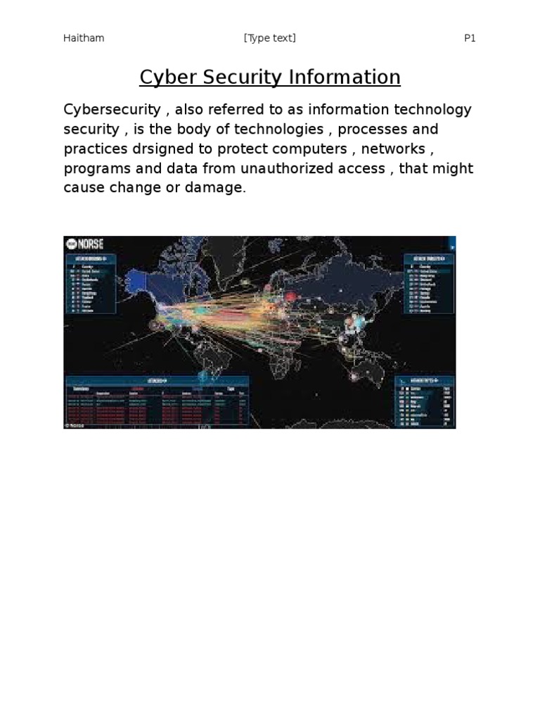 Cyber Security Information | PDF | Technology & Engineering