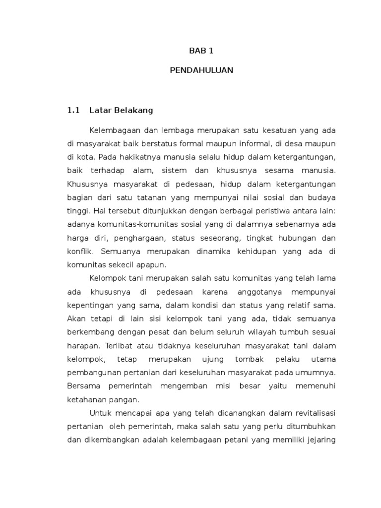 Makalah Lembaga Pertanian