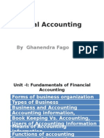 Lecture 1 Undrstading Financial Accounting