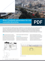 Mohr-Coulomb Parameters for Modelling of Concrete Structures