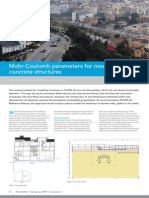 PLAXIS Coulomb Parameters for Modelling of Concrete Structures