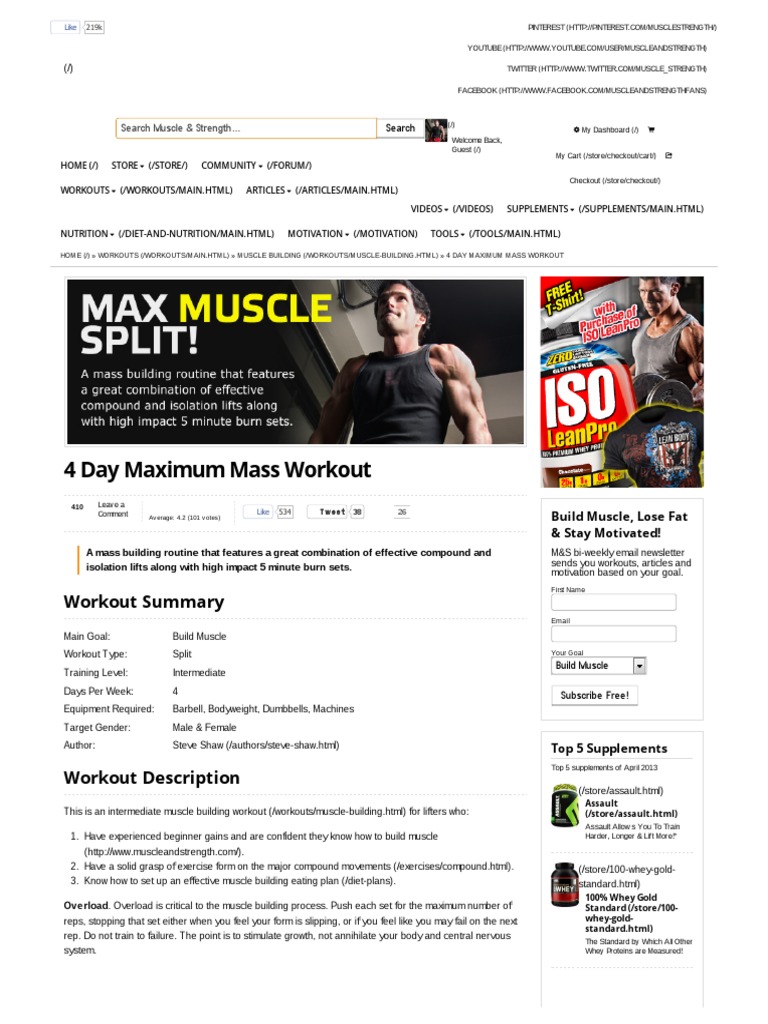 4-day-maximum-mass-workout-muscle-strength-recreation-physical