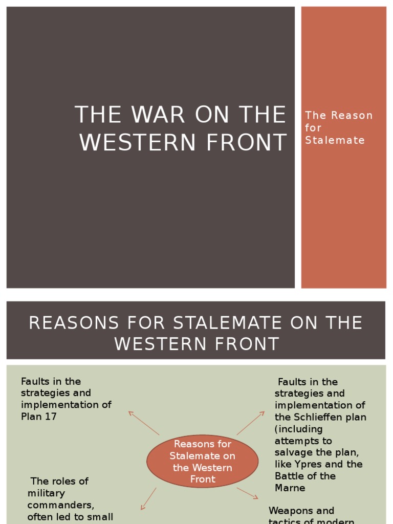 Stalemate Factors on the Western Front | PDF | Western Front (World War ...