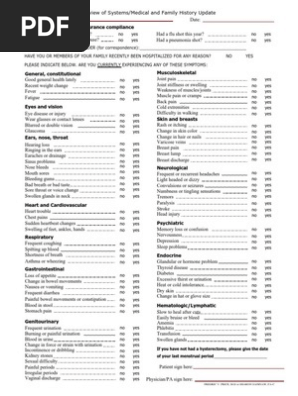 Review of Systems
