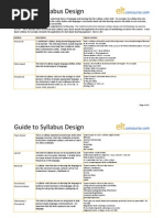 Elt Syllabus Design