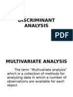 Discriminant Analysis