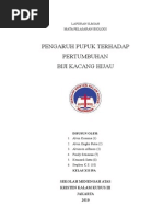 laporan penelitian pertumuhan tanaman  terong