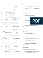 Form of Affirmative Sentences - Part 1: (To Be) (To Be)