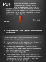 personalidade delinquente