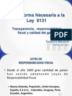 Martha Cubillo - Tesorera Nacional - Ministerio de Hacienda - La Reforma Necesaria a La Ley 8131 - 04-II-15