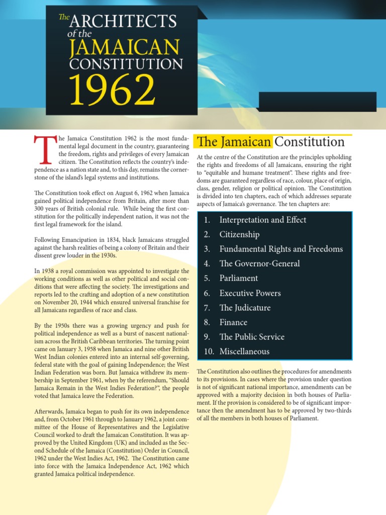 The Jamaican Constitution1962 Jamaica Government
