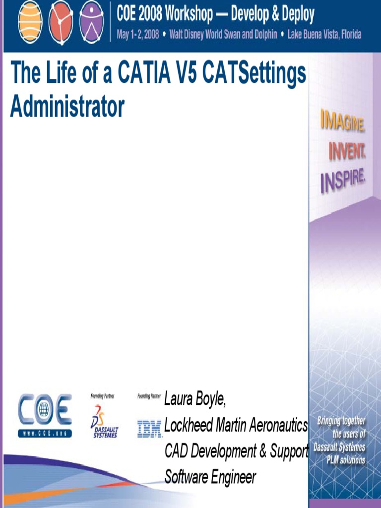 The Life of A CATIA V5 CATSettings Admin | PDF | Xml | Computer File