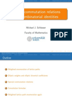 Special commutation relations