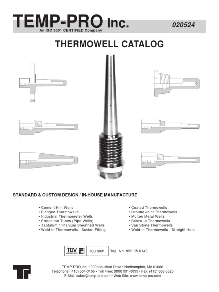 Thermowell Catalog PDF Iron Chromium