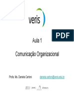 Aula - Comunicação Organizacional - 01 PDF