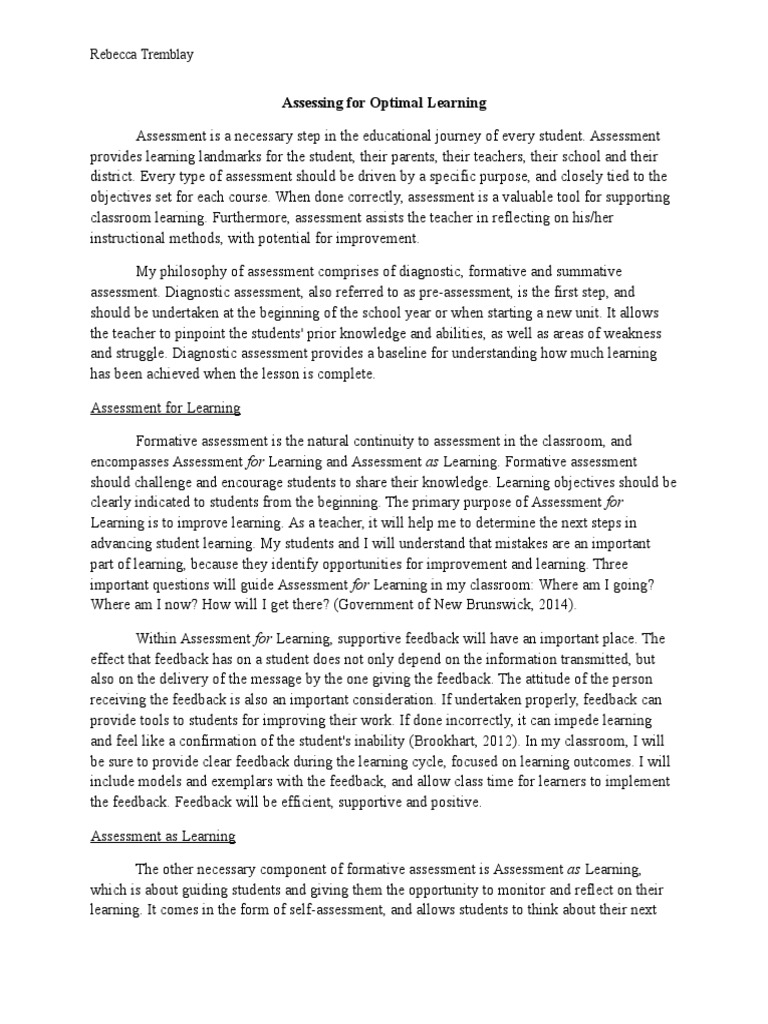 Effective Strategies for Classroom Assessment | PDF | Educational ...