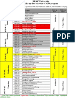 Make Up Class Schedule