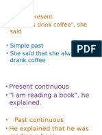 Simple Present - "I Always Drink Coffee", She Said