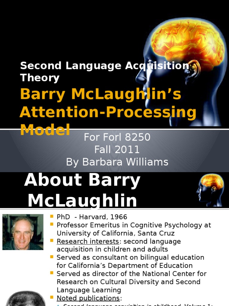 Attention Processing Model 2i8i7le | PDF | Second Language Acquisition ...