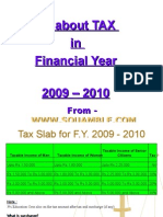 All About TAX in Financial Year 2009