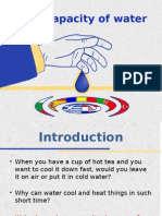 heat capacity of water-proba