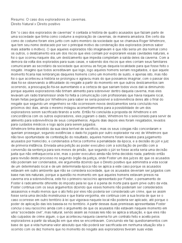 Resumo O Caso Dos Exploradores de