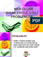 Zaman Olcme Birimleriyle Ilgili Problemler