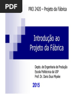 Introdução Ao Projeto Da Fábrica, Tipos de Processo