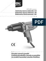 Elektrický Rázový Utahovák / CZ Elektrický Rázový Uťahovač / SK Elektromos Ütvecsavarozó / HU