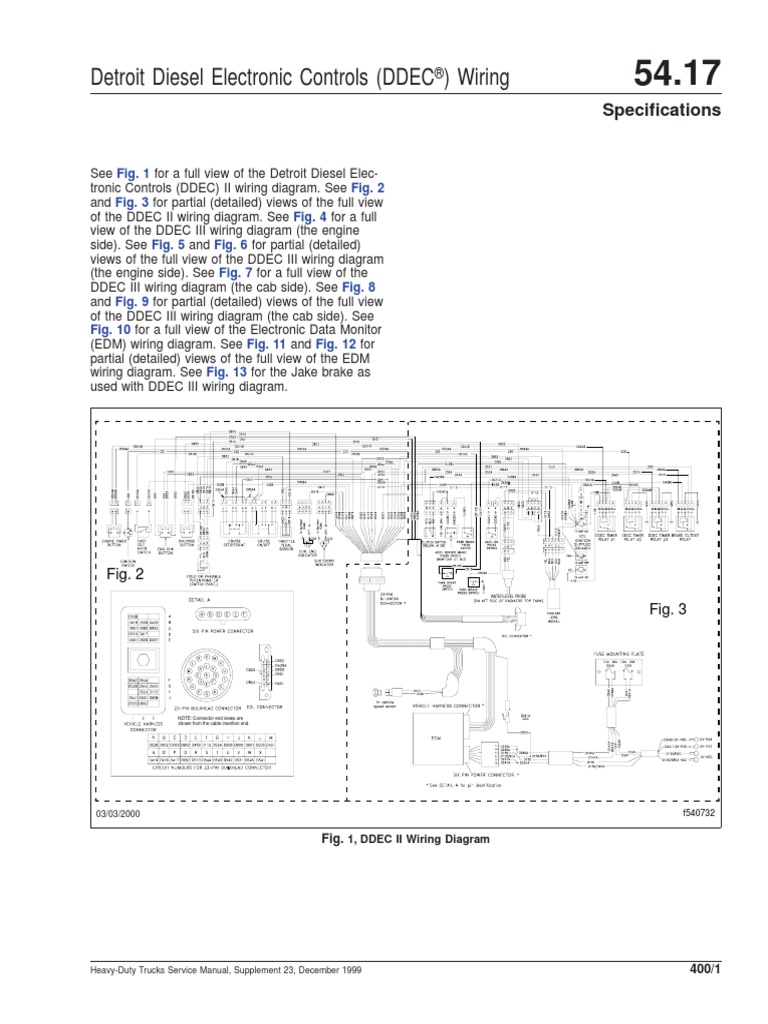 DDEC II and III Wiring Diagrams | PDF | Truck | Commercial Vehicles