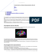 Paradigmas Neurociencia y Futuro Del Pensamiento Critico I