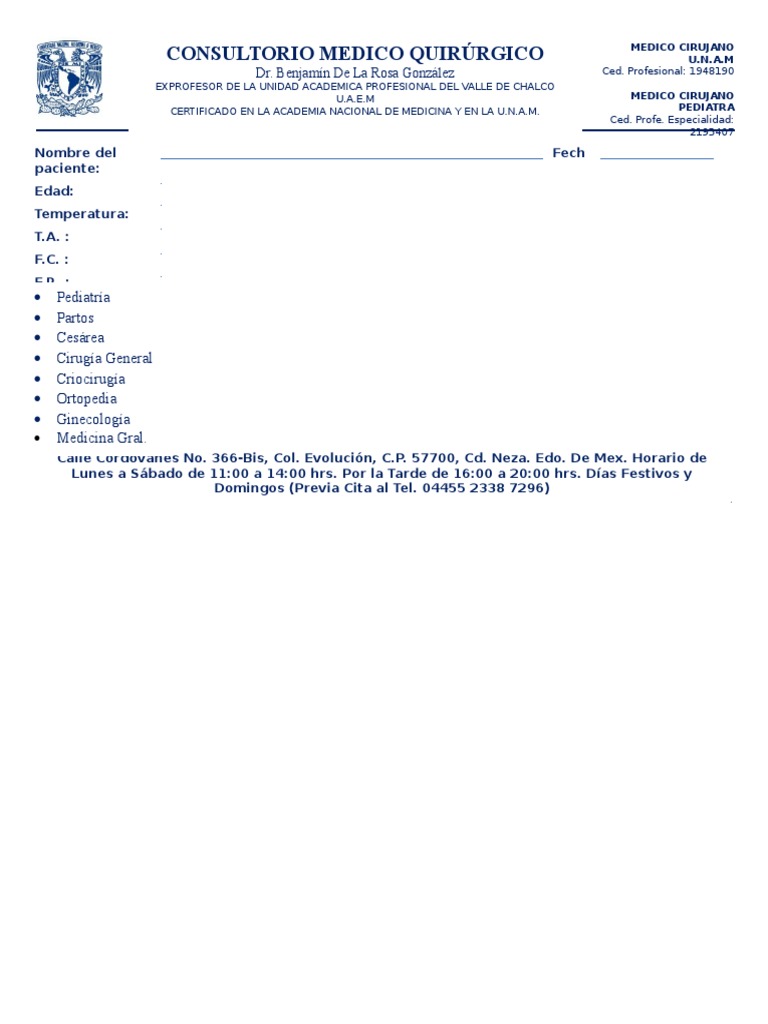 Formato Receta | PDF