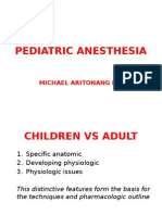 Pediatric Anesthesia