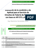 Evaluación de La Condición y de Aptitud para El Servicio de Circuitos de Tuberia