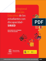 SIRIED Resultados Primera Fase Aplicacion Unesco