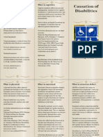 causation of disabilities (brochure for learning team c)