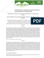 Evaluación experimental de estrategia de control semiactivo en estructura a escala