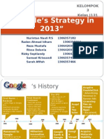 Google Strategy in 2013 - Strategic Management Case