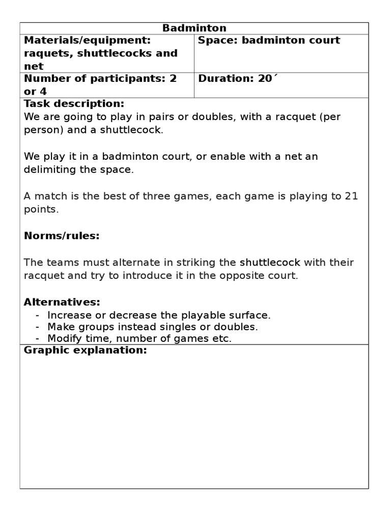 Badminton Materials/equipment Raquets, Shuttlecocks and Net Space