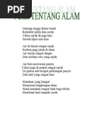 Contoh Pantun Alam Sekitar - Contoh Agus