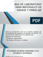 Pruebas de Laboratorio para Materiales de Envase y