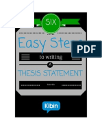 6 Easy Steps To Writing A Thesis Statement - Kibin