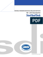 SDI ANSI RD-2010 Steel Roof Deck