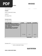 Contoh Invoice Makanan