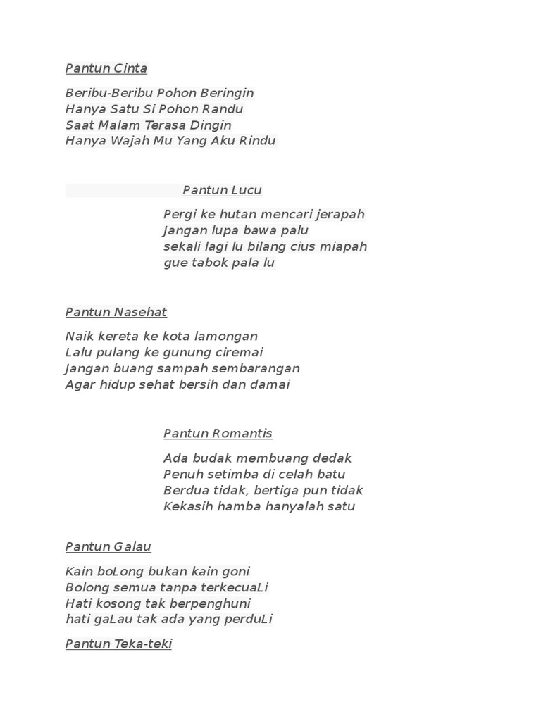Pantun Pantun