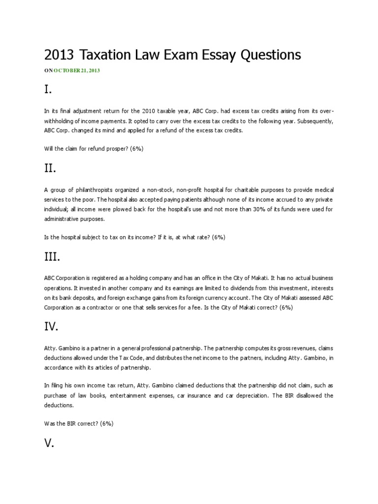 Essay about the importance of taxation picture