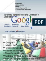 Informe Sobre La Misión y Visión de Google Inc.