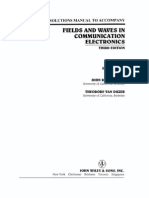 Solution Manual For Fields and Waves in Communication Electronics 3rd Edition