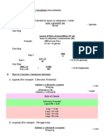 Intravenous Flow Rate Calculation