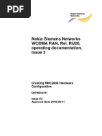 Nokia Siemens Networks WCDMA RAN, Rel. RU20, Operating Documentation, Issue 3